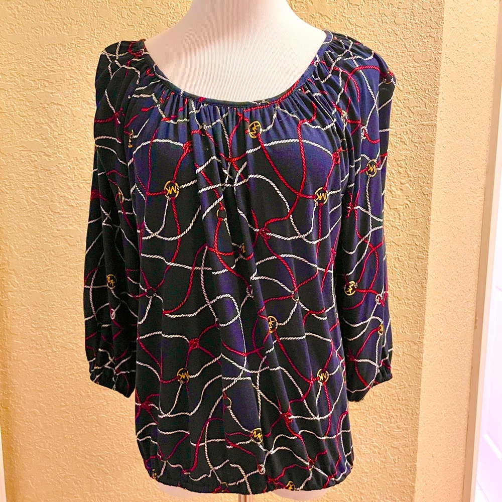 🔺Michael Kors Women's Sailor Peasant Top🔻